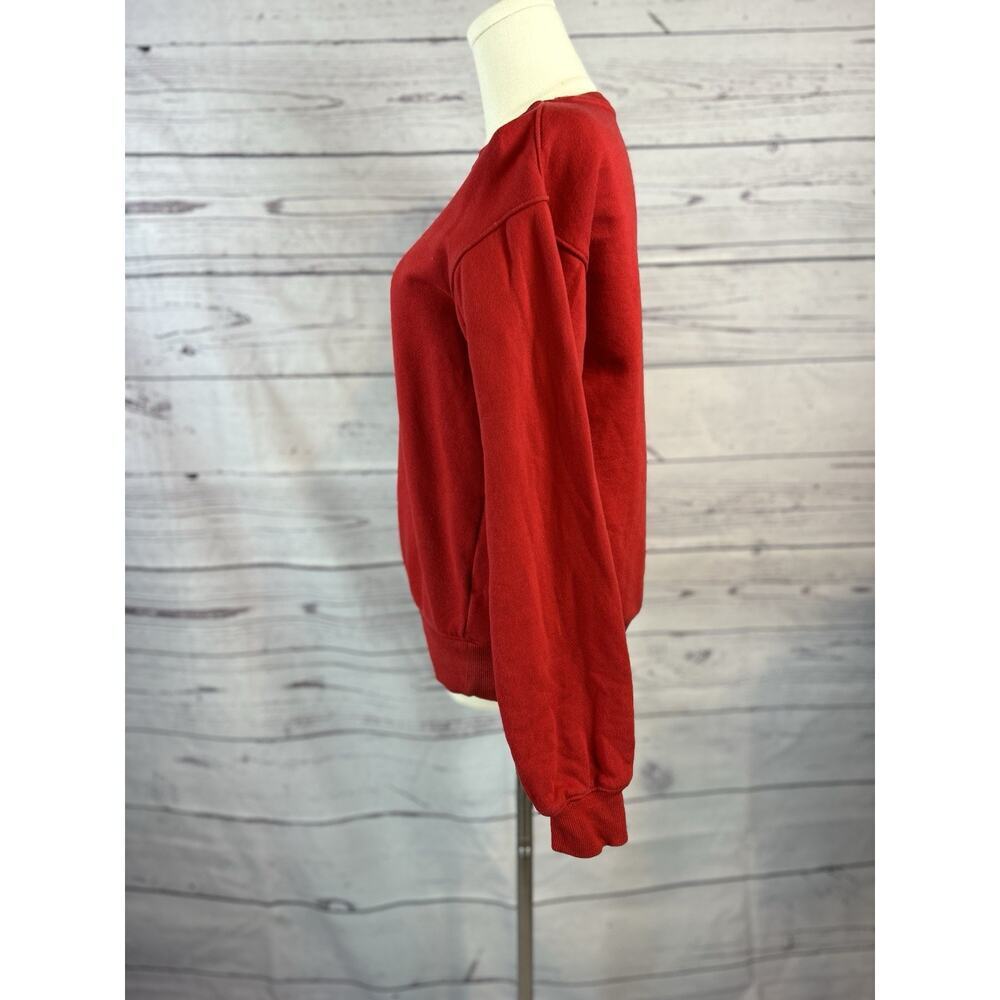 Disney Parks Mickey Mouse Christmas Holiday Red Crewneck Sweatshirt Adult XS - Picture 3 of 6